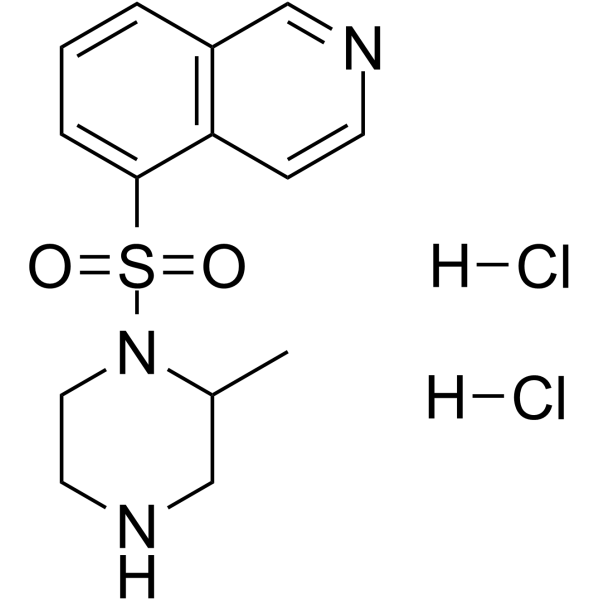 1-(5-异喹啉基磺酰基)-2-甲基哌嗪二盐酸盐结构式