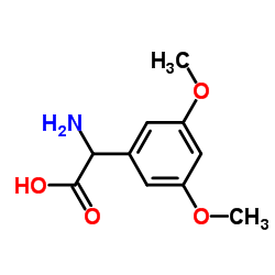 氨基-(3,5-二甲氧基-苯基)-乙酸结构式