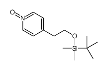 tert-butyl-dimethyl-[2-(1-oxidopyridin-1-ium-4-yl)ethoxy]silane Structure