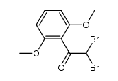 2,2-dibromo-1-(2,6-dimethoxyphenyl)ethanone结构式
