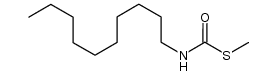 S-methyl decylcarbamothioate结构式