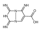 2,3-二氢-1,3,5-三亚氨基-1H,5h-吡唑并[1,2-a]-s-噻唑-6-羧酸结构式