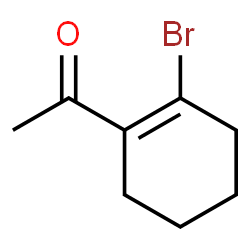 1-(2-bromocyclohex-1-enyl)ethanone Structure