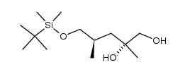 (2R,4R)-5-(dimethyl-t-butylsiloxy)-2,4-dimethylpentane-1,2-diol结构式