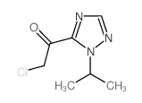 2-氯-1-(1-异丙基-1H-1,2,4-噻唑-5-基)乙酮结构式
