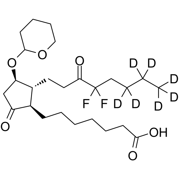 O-Tetrahydropyranyl Lubiprostone-d7 Structure