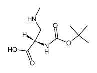 BOC-β-N-甲氨基-L-丙氨酸结构式