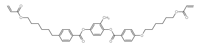 1,4-Di[4-(6-acryloyloxyhexyloxy)benzoyloxy]-2-methylbenzene Structure