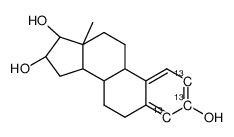 (8R,9S,13S,14S,16R,17R)-13-methyl-6,7,8,9,11,12,14,15,16,17-decahydrocyclopenta[a]phenanthrene-3,16,17-triol Structure