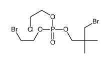 Phosphoric acid, mixed3-bromo-2,2-dimethylpropyl and 2-bromoethyl and 2-chloroethyl esters Structure