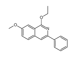 1-ethoxy-7-methoxy-3-phenylisoquinoline结构式