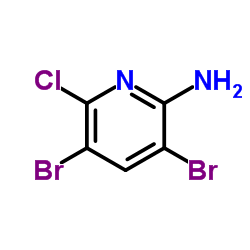3,5-Dibromo-6-chloropyridin-2-amine structure