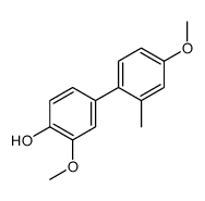 2-methoxy-4-(4-methoxy-2-methylphenyl)phenol Structure