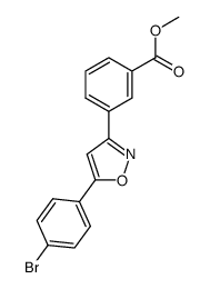 3-[5-(4-bromophenyl)isoxazol-3-yl]benzoic acid methyl ester结构式