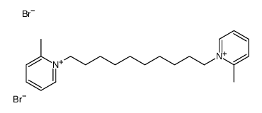 2-methyl-1-[10-(2-methylpyridin-1-ium-1-yl)decyl]pyridin-1-ium,dibromide结构式