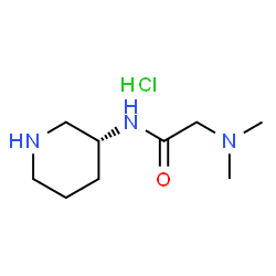 (R)-2-(Dimethylamino)-N-(piperidin-3-yl)acetamide hydrochloride结构式