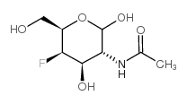 2-乙酰氨基-2,4-二脱氧-4-氟D吡喃半乳糖结构式