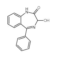 3-羟基-5-苯基-1,3-二氢-苯并[e][1,4]二氮杂革-2-酮结构式