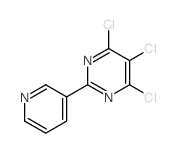4,5,6-三氯-2-(吡啶-3-基)嘧啶结构式