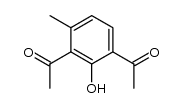 2,6-diacetyl-m-cresol Structure