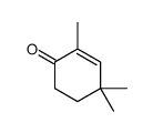 2,4,4-三甲基-2-环己烯-1-酮结构式