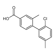 4-(2-chloro-5-methylphenyl)-3-methylbenzoic acid结构式