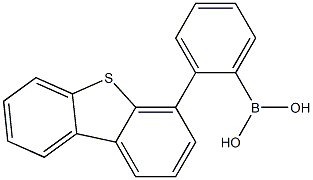 2-(二苯并噻吩-4-基)苯硼酸结构式