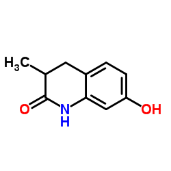 7-Hydroxy-3-methyl-3,4-dihydro-2(1H)-quinolinone结构式