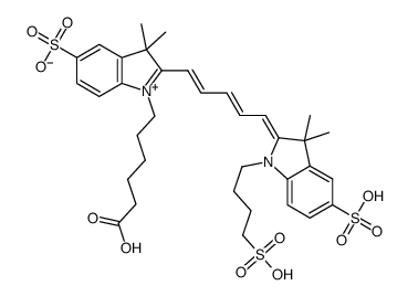 Cy5 acid(tri so3)结构式