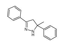 5-methyl-3,5-diphenyl-1,4-dihydropyrazole结构式