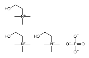 2-hydroxyethyl(trimethyl)azanium,phosphate Structure