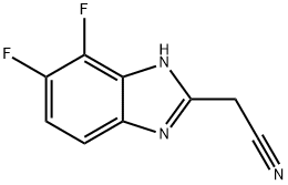 2-(氰基甲基)-4,5-二氟苯并咪唑结构式