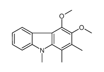 3,4-dimethoxy-1,2,9-trimethylcarbazole Structure