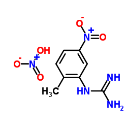 (2-甲基-5-硝基苯基)胍硝酸盐结构式