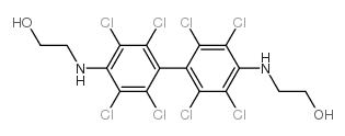 2,2'-(2,2',3,3',5,5',6,6'-octachlorobiphenyl-4,4'-ylenediimino)diethanol Structure