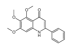 5,6,7-trimethoxy-2-phenylquinolin-4(1H)-one结构式
