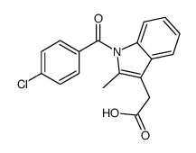2-[1-(4-chlorobenzoyl)-2-methylindol-3-yl]acetic acid结构式