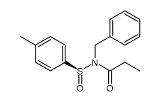 (+)-(S)-N-propanoyl-N-benzyl-p-toluenesulfinamide结构式