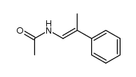 N-(2-phenyl-propenyl)-acetamide结构式