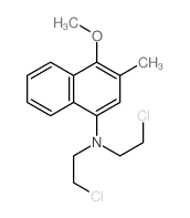 1-Naphthalenamine,N,N-bis(2-chloroethyl)-4-methoxy-3-methyl- Structure