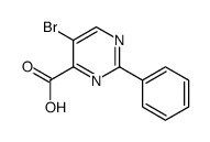5-溴-2-苯基嘧啶-4-羧酸结构式