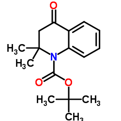 叔丁基-2,2-二甲基-4-氧代-3,4-二氢喹啉-1(2H)-羧酸叔丁酯结构式