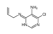 N4-Allyl-6-chloro-pyrimidine-4,5-diamine结构式