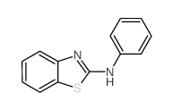 2-Benzothiazolamine,N-phenyl- Structure