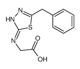 2-[(5-benzyl-1,3,4-thiadiazol-2-yl)amino]acetic acid结构式