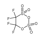 5,5,6,6-tetrafluoro-2,2,4,4-tetroxo-1,3-dioxa-2,4-dithiane结构式