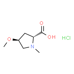 D-脯氨酸,4-甲氧基-1-甲基(4S)-盐酸盐结构式