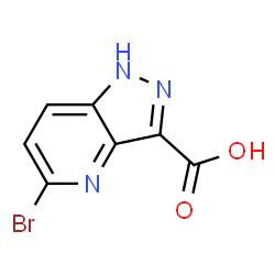 5-溴-1H-吡唑并[4,3-B]吡啶-3-羧酸结构式