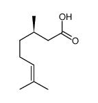 (R)-(+)-香茅酸结构式