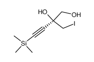 2-(iodomethyl)-4-(trimethylsilyl)but-3-yne-1,2-diol结构式
